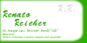 renato reicher business card
